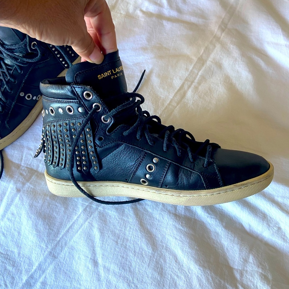 Yves Saint Laurent high top sneakers